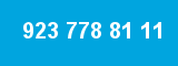 923 778 81 11 923 778 81 11